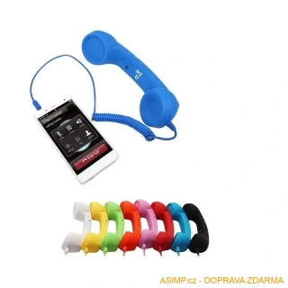 Retro telefonní sluchátko k mobilu (3,5 mm konektor) / A-000188 / DOPRAVA ZDARMA