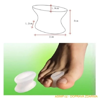 Korektor oddělovač vbočeného palce (2 ks) / A-000136 / DOPRAVA ZDARMA